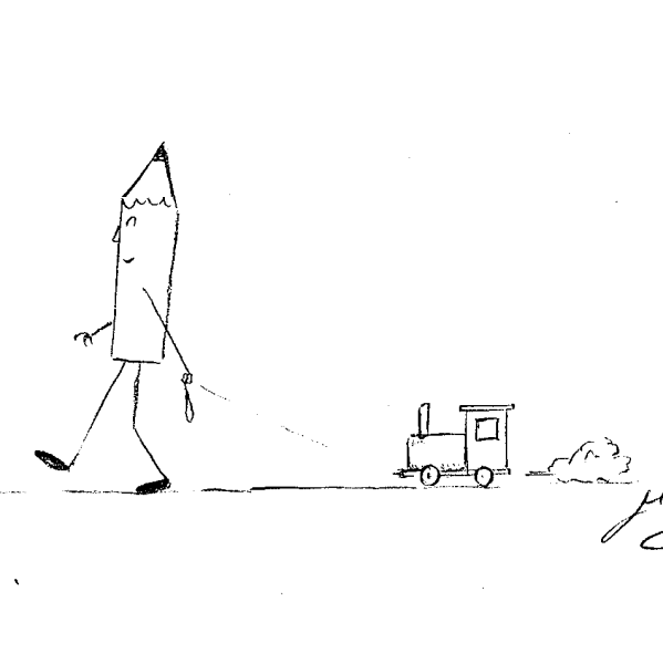 Stiftl mit kleiner Lok