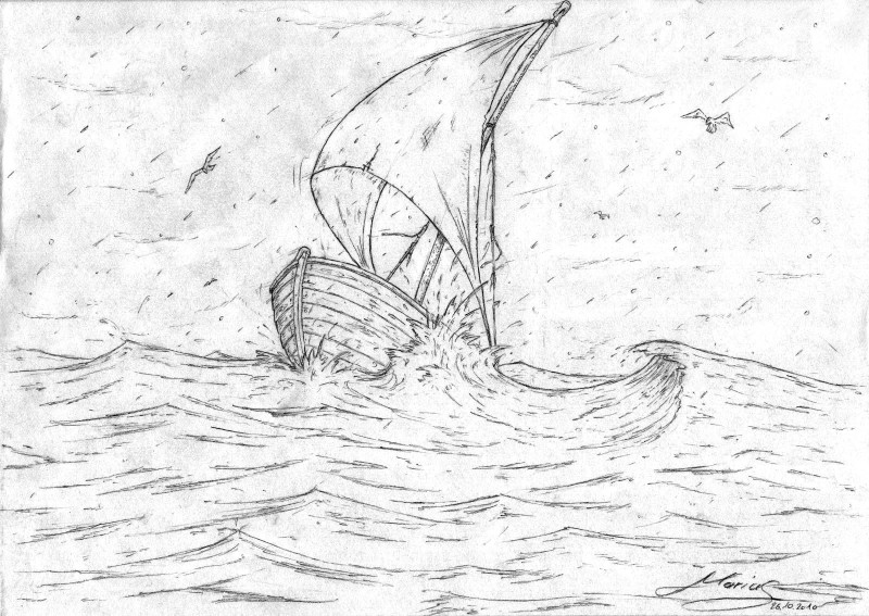 Schiff in Seenot